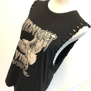 Black Midnight Vibes Muscle Tee
